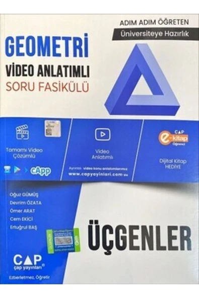 Üniversite Hazırlık Geometri Üçgenler Konu Anlatımlı Soru Fasikülü2023+dokunmatik Kalem ürün görseli