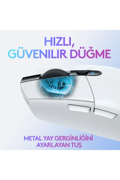 logitech G G305 Lightspeed 12.000 Dpı Kablosuz Beyaz Oyuncu Mouse - 910-005292 - Resim 7