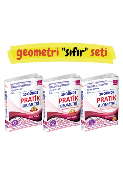 30 Günde Sıfırdan Zirveye Geometri - Süper Set - 3 Kitap ürün görseli