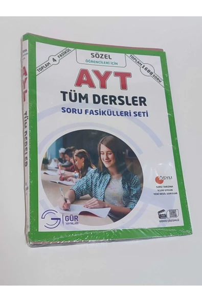 GÜR YAYINLARI AYT SÖZEL TÜM DERSLER SORU FASİKÜLLERİ SETİ. ürün görseli