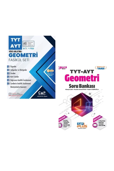 Çap Tyt Ayt Geometri Seti Tamamı Video Çözümlü - Tyt Ayt Geometri Plus Soru Bankası ürün görseli