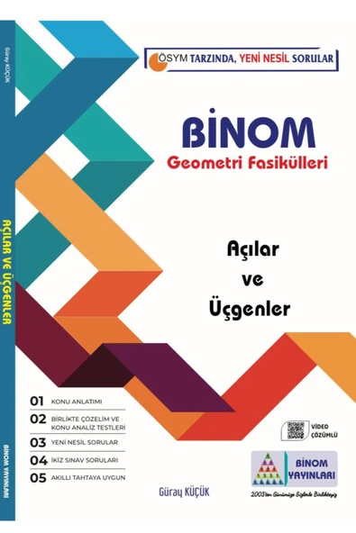BİNOM yayınları AÇILAR VE ÜÇGENLER(2025) ürün görseli