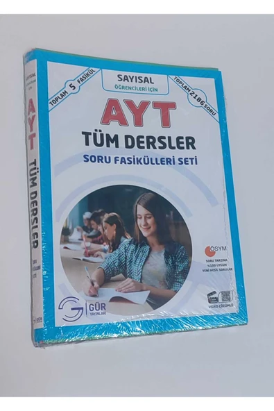 GÜR YAYINLARI SAYISAL AYT TÜM DERSLER SORU FASİKÜLLERİ SETİ ürün görseli