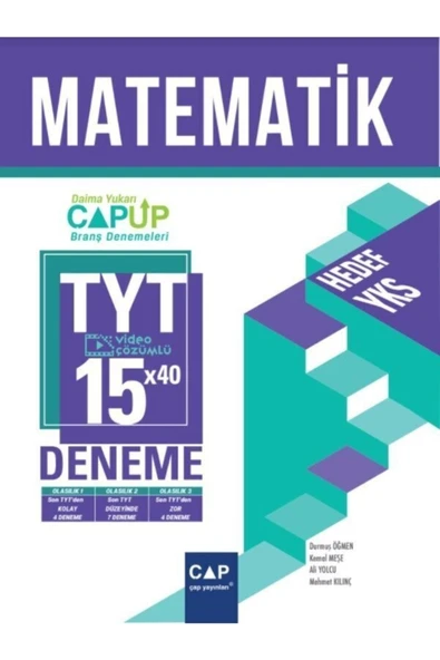 Çap Yayınları Tyt Matematik 9 X 3 Up Deneme 1246743212 - Resim 2