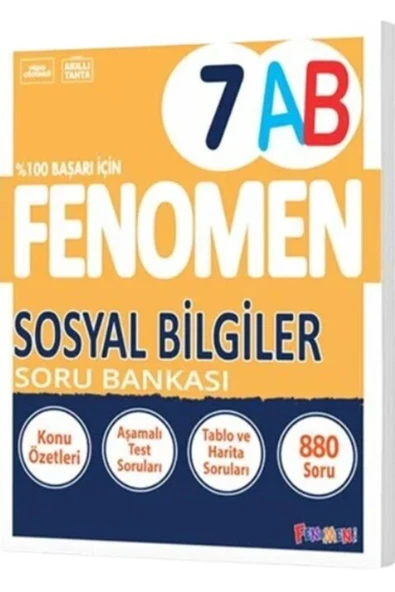 Fenomen Okul Yayınları 7. Sınıf Sosyal Bilgiler A Ve B Fenomen Soru Bankası - Resim 2