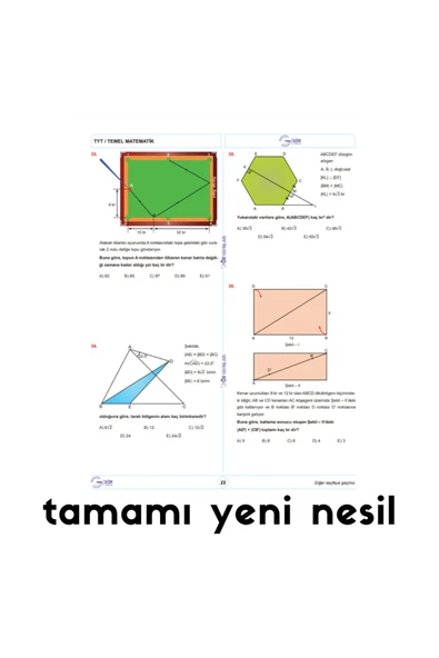 2024 Ösym Tarzı Yeni Nesil 5'li Tyt Deneme Sınavı Seti - Resim 3