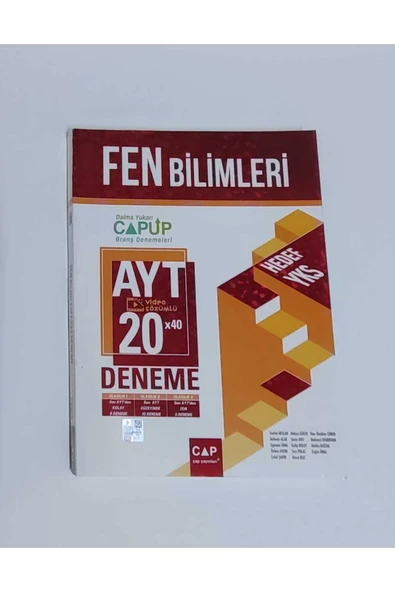 ÇAP AYT FEN BİLİMLERİ 20 DENEME - Resim 2