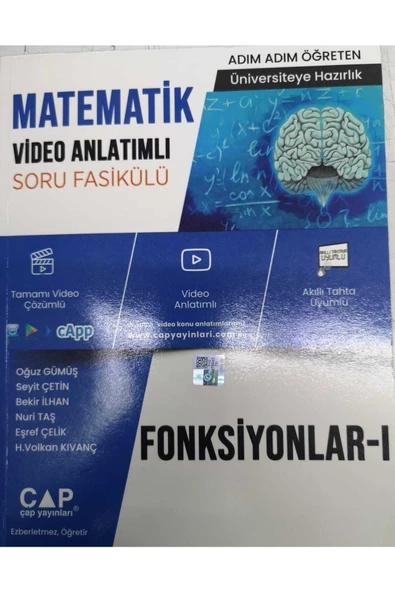 Çap Matematik Fasikülleri Fonksiyonlar 1 Konu Anlatımlı Soru Bankası Ları 2023 ürün görseli