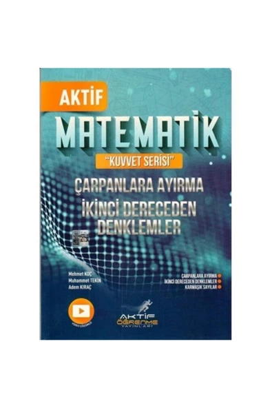 Matematik Çarpanlara Ayırma ve İkinci Dereceden Denklemler Aktif Öğrenme ürün görseli