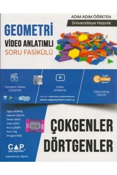 Çokgenler Ve Dörtgenler - Video Çözümlü Konu Anlatımlı Soru Bankası - 2023 ürün görseli