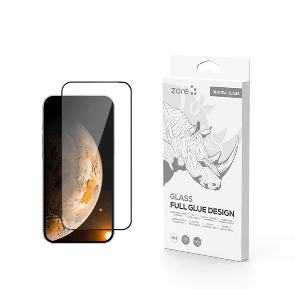 iPhone 17 Tam Kaplayan Premium Cam Ekran Koruyucu ürün görseli 1