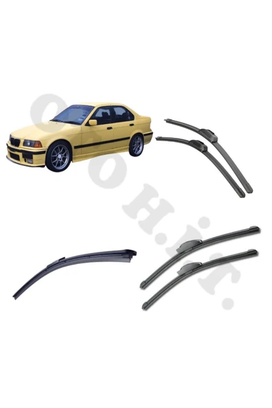 OTO H.İ.T. BMW E36 SİLECEK TAKIMI 3 SERİSİ ÖN CAM SİLECEĞİ ürün görseli