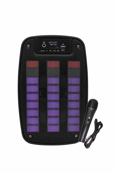 Bluetooth Hoparlör Taşınabilir Şarjlı Işıklı Büyük Boy Yüksek Ses Kaliteli - Resim 4