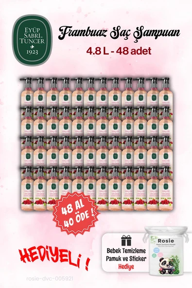 48 AL 40 ÖDE Eyüp Sabri Tuncer Şampuan Sirke Frambuaz 100 ml ve Rosie ürün görseli