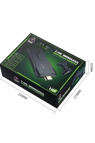 2.4g Uyumlu Kablosuz Çift Kol Atari Retro 20000 Oyun Game Stick - Resim 5