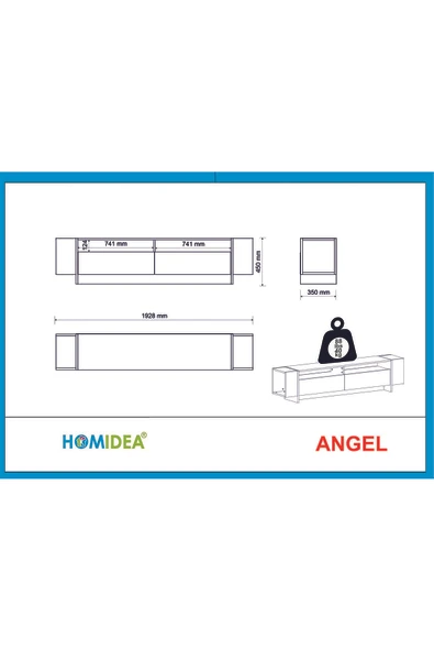 Betroya Angel TV Ünitesi ve Dux Orta Sehpa Salon Takımı - Traverten - Resim 2