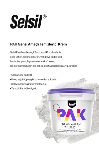Selsil Pak 500 ml Köpük Temizleyici x2 ve Genel Temizleyici 500 gr x2, Rosie Hediye - Resim 2