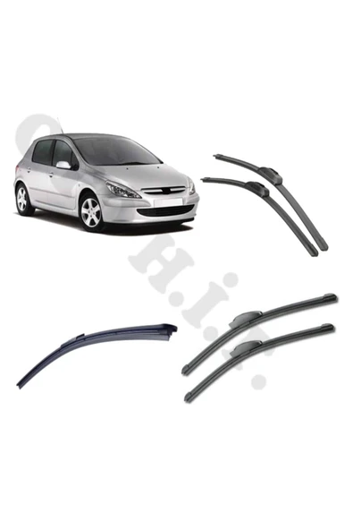 OTO H.İ.T. PEUGEOT 307 SİLECEK TAKIMI 2001-2004 ÖN CAM SİLECEĞİ ürün görseli