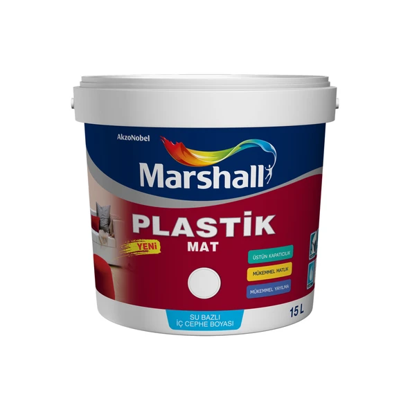 MARSHALL PLASTİK MAT SİLİNEBİLİR İÇ CEPHE BOYASI 7,5 LT