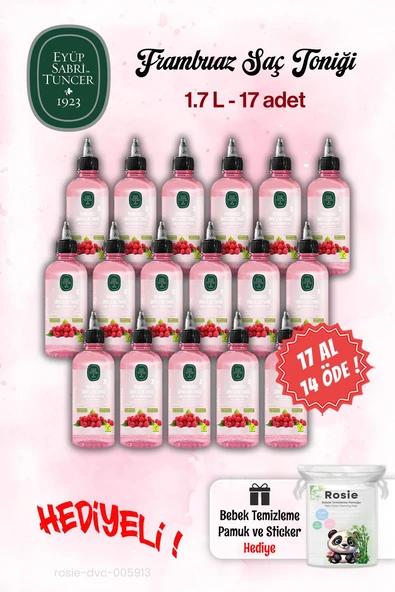 Eyüp Sabri Tuncer 17 AL 14 ÖDE Sirke Frambuaz Tonik 100 ml ve Rosie ürün görseli