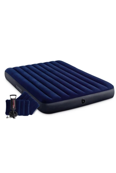 Intex Çift Kişilik Şişme Yatak Seti Pompa-yastık-yama 64765 - Resim 3