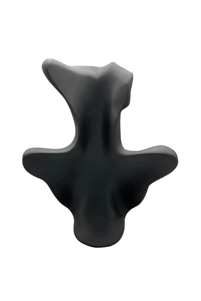 Polyester Malzeme Siyah Renk 33 / 26 cm Takı Sergileme Mankeni - Resim 2