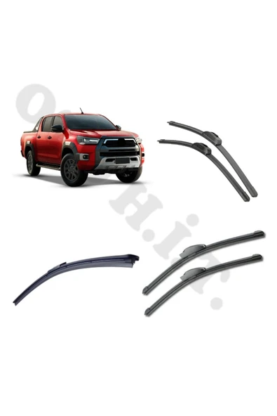 OTO H.İ.T. TOYOTA HİLUX SİLECEK TAKIMI 2016-2024 ÖN CAM SİLECEĞİ ürün görseli