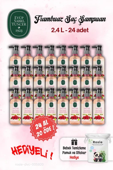 Eyüp Sabri Tuncer Şampuan 24 AL 20 ÖDE Sirke Frambuaz 100 ml ve Rosie ürün görseli