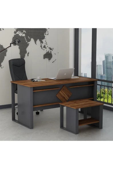 Betroya Boss Sehpali Ofis Masası, Büro Takımı, Çalıma Masası, Sehpa (Sandalye ve Aksesuarlar Dahil Değildir) - 5