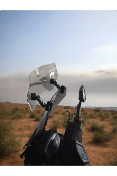 MASTERPOL Deflektör Model 1 Rüzgar Saptırıcı Siperlik Şeffaf Motor Camı Cam Uzatma - Resim 3