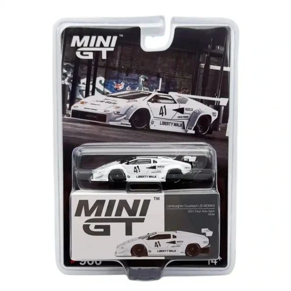 ま*昌様 京商Lamborghini countachlp500sWhiteトミ PTTAVM: Eğitici Çocuk Mini GT 1/64 Lamborghini Countach LB-WORKS