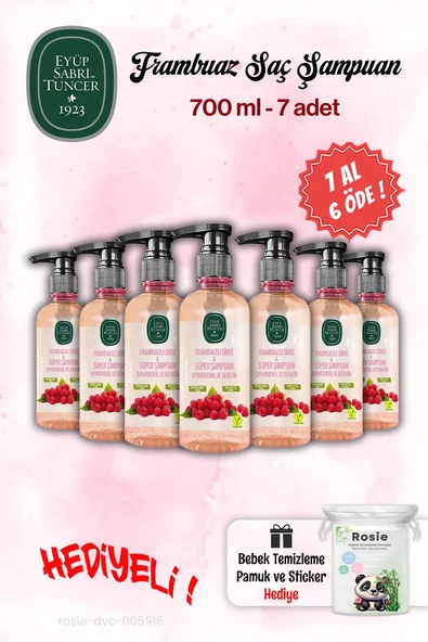 Eyüp Sabri Tuncer 7 AL 6 ÖDE Sirke Şampuan Frambuaz 100 ml ve Rosie ürün görseli