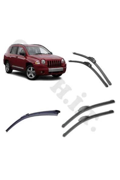 OTO H.İ.T. JEEP COMPASS SİLECEK TAKIMI 2007-2010 ÖN CAM SİLECEĞİ ürün görseli