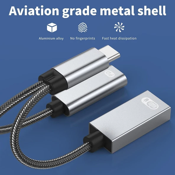 HEPU HP-Z05 Type-C to Type-C + USB Dönüştürücü Adaptör - 4
