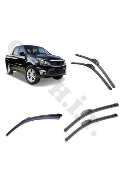 OTO H.İ.T. SSANYONG KORANDO SPORTS SİLECEK TAKIMI 2011-2016 ÖN CAM SİLECEĞİ ürün görseli