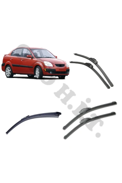 OTO H.İ.T. KİA RİO SİLECEK TAKIMI 2005-2011 ÖN CAM SİLECEĞİ ürün görseli