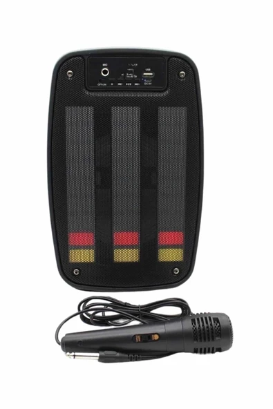 Kablosuz Hoparlör İOS ve Android Uyumlu Şarjlı SD Kart Girişli Bluetooth Hoparlör - Resim 5