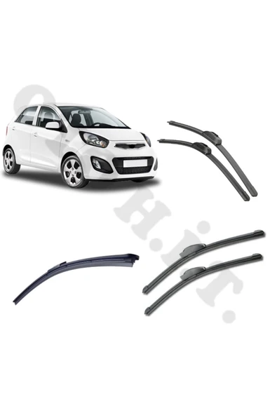 OTO H.İ.T. KİA PİCANTO SİLECEK TAKIMI 2011-2016 ÖN CAM SİLECEĞİ ürün görseli