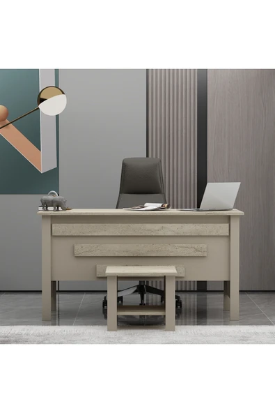 Betroya Orion Sehpalı Ofis Makam Çalışma Masası - Resim 7