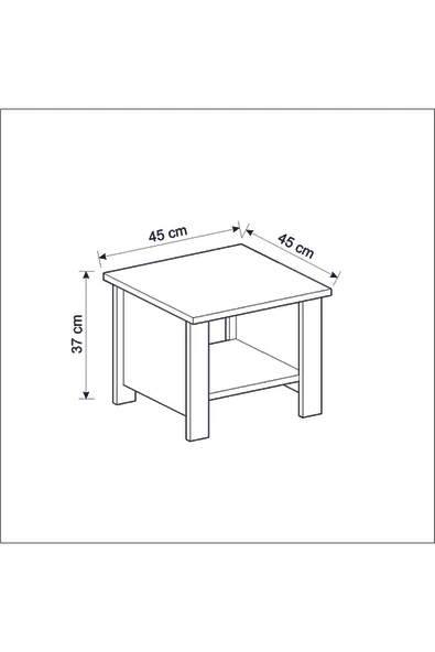 Betroya Orion Sehpalı Ofis Makam Çalışma Masası - Resim 3