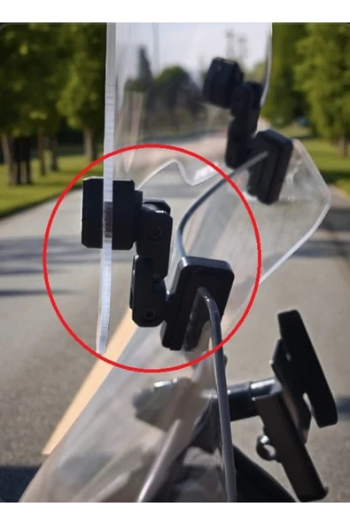 MASTERPOL TVS uyumlu Deflektör Rüzgar Saptırıcı Siperlik Şeffaf Motor Camı Cam Uzatma MODEL 2 - 4