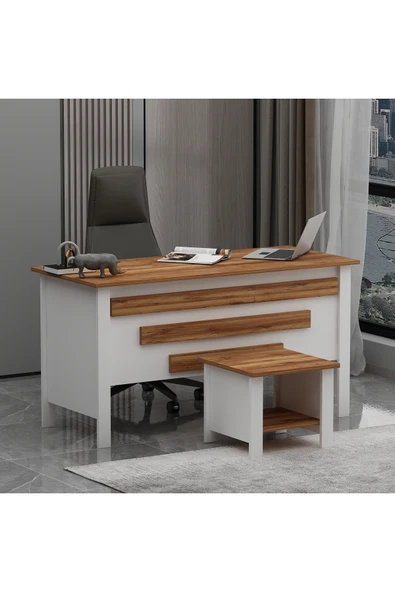 Betroya Orion Sehpalı Ofis Makam Çalışma Masası - Resim 6