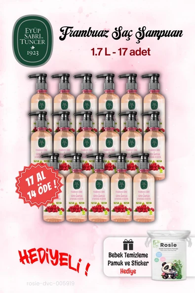 Eyüp Sabri Tuncer 17 AL 14 ÖDE Şampuan 100 ml Sirke Frambuaz ve Rosie ürün görseli