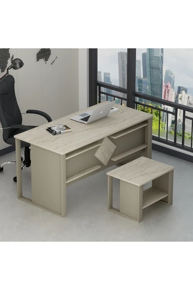 Betroya Boss Sehpali Ofis Masası, Büro Takımı, Çalıma Masası, Sehpa (Sandalye ve Aksesuarlar Dahil Değildir) - 6