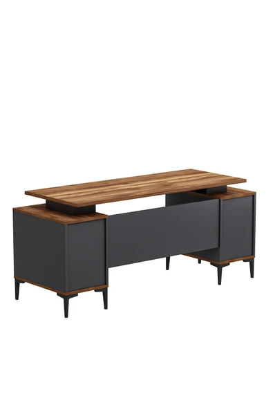 Betroya BRANCO Ofis Masası Antrasit Kemençe (Sandalye Dahil Değildir) - Resim 5