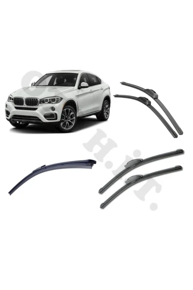 OTO H.İ.T. BMW X6 F16 / F86 SİLECEK TAKIMI 2015-2017 ÖN CAM SİLECEĞİ ürün görseli