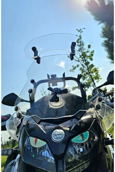 MASTERPOL Deflektör Model 3 Rüzgar Saptırıcı Siperlik Şeffaf Motor Camı Cam Uzatma - 1