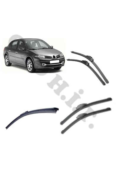 OTO H.İ.T. RENAULT MEGANE 2 SİLECEK TAKIMI 2003-2005 ÖN CAM SİLECEĞİ ürün görseli