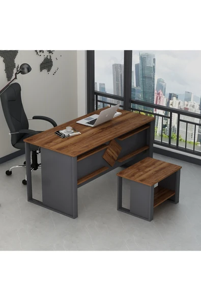 Betroya Boss Sehpali Ofis Masası, Büro Takımı, Çalıma Masası, Sehpa (Sandalye ve Aksesuarlar Dahil Değildir) - 6