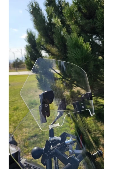 MASTERPOL Deflektör Model 1 Rüzgar Saptırıcı Siperlik Şeffaf Motor Camı Cam Uzatma - 5